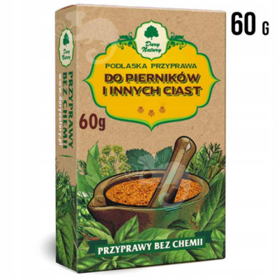 podlaska PRZYPRAWA DO PIERNIKÓW I innych CIAST wypieków 60g DARY NATURY