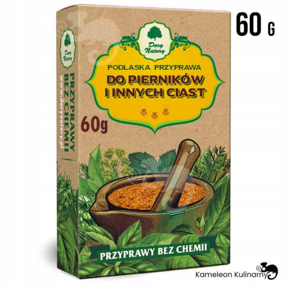 podlaska PRZYPRAWA DO PIERNIKÓW I innych CIAST wypieków 60g DARY NATURY podlaska PRZYPRAWA DO PIERNIKÓW I innych CIAST wypieków 60g DARY NATURY