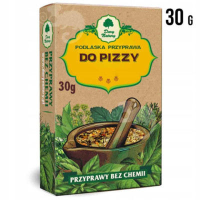 PODLASKA PRZYPRAWA DO PIZZY PIZZA mieszanka przypraw ziół 30g DARY NATURY