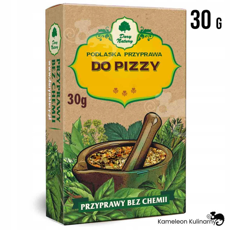 PODLASKA PRZYPRAWA DO PIZZY PIZZA mieszanka przypraw ziół 30g DARY NATURY