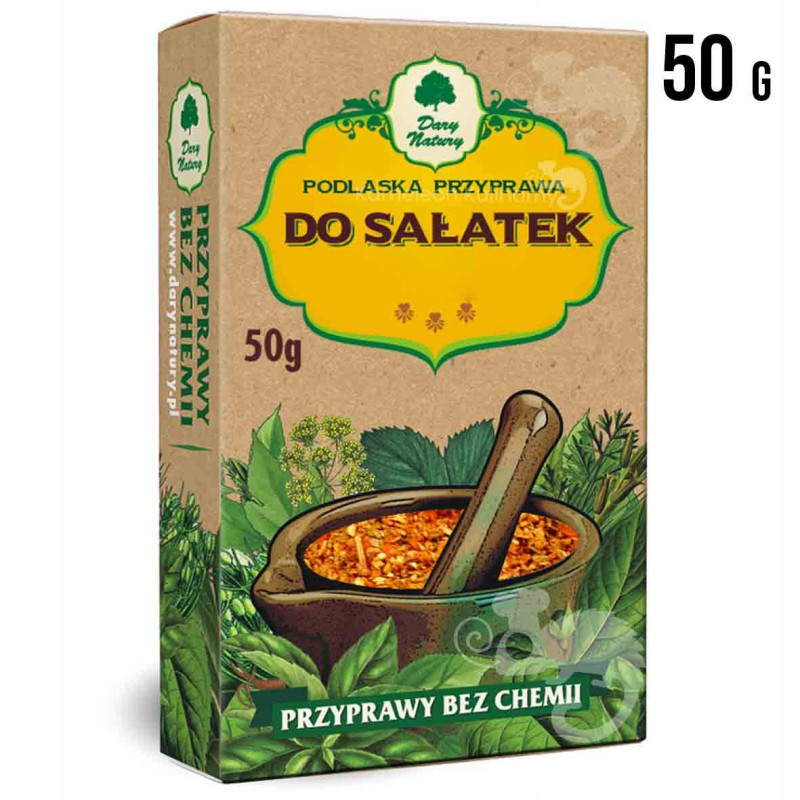 podlaska PRZYPRAWA DO SAŁATEK SAŁATKA mieszanka przypraw 50g DARY NATURY