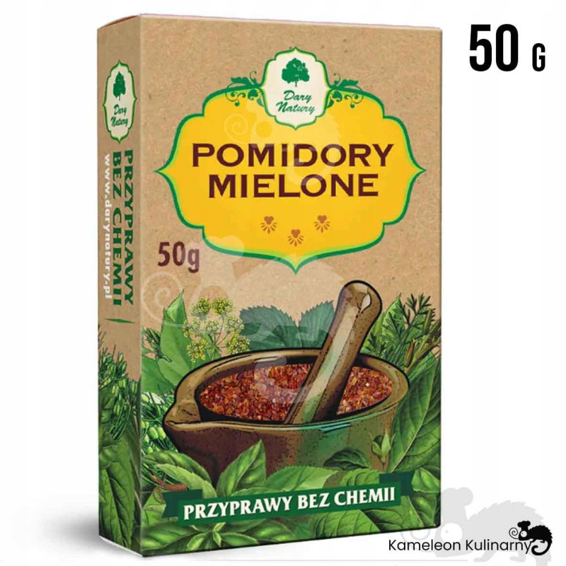 POMIDOR POMIDORY SUSZONE --- MIELONE --- 50g przyprawa DARY NATURY