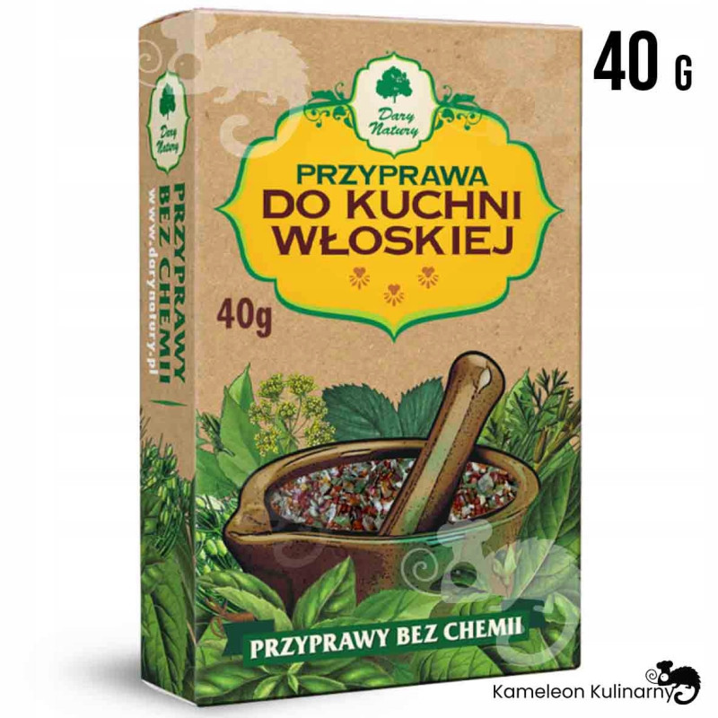 przyprawa DO KUCHNI WŁOSKIEJ WŁOSKA Mieszanka bez chemii 40g DARY NATURY