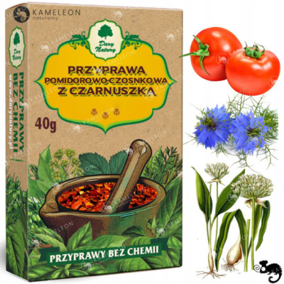 PRZYPRAWA POMIDOROWO-CZOSNKOWA POMIDOR CZOSNEK niedźwiedzi CZARNUSZKA 40g