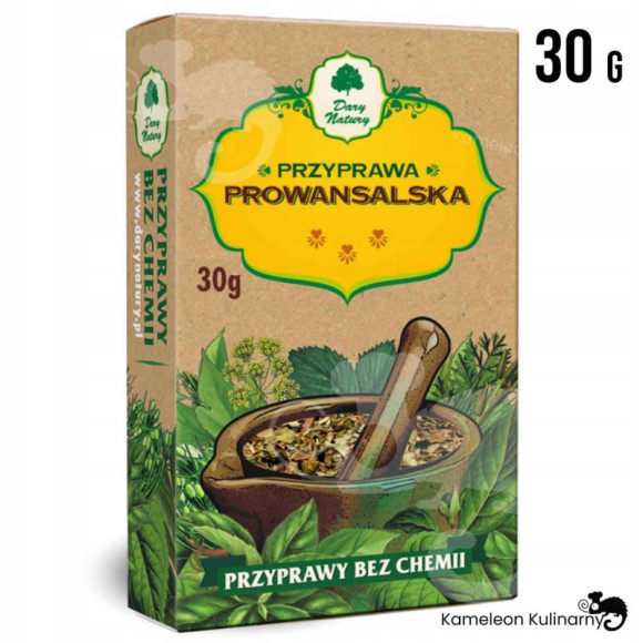 PRZYPRAWA PROWANSALSKA cząber rozmaryn oregano tymianek bazylia 30G DARY PRZYPRAWA PROWANSALSKA cząber rozmaryn oregano tymianek bazylia 30G DARY