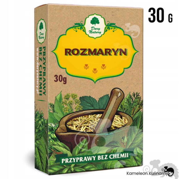 ROZMARYN przyprawa BEZ CHEMII 30g DARY NATURY ROZMARYN przyprawa BEZ CHEMII 30g DARY NATURY