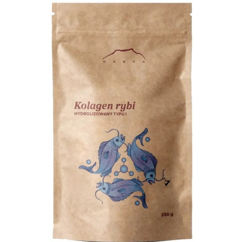 Nanga KOLAGEN RYBI HYDROLIZOWANY TYP I 250g wsparcie PIĘKNA
