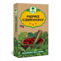 PIEPRZ CZERWONY ZIARNISTY w ziarnie 20g przyprawy bez chemii DARY NATURY
