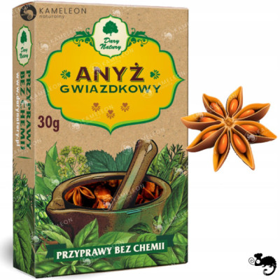 ANYŻ GWIAZDKOWY 30g KARTONIK bez chemii DARY