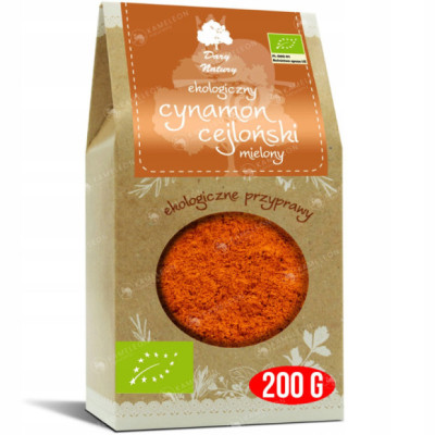 CYNAMON CEYLOŃSKI mielony EKOLOGICZNY bio 200g