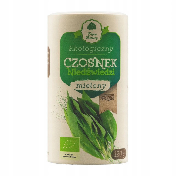 CZOSNEK NIEDŹWIEDZI MIELONY 120g ekologiczny EKO BIO DARY NATURY CZOSNEK NIEDŹWIEDZI MIELONY 120g ekologiczny EKO BIO DARY NATURY