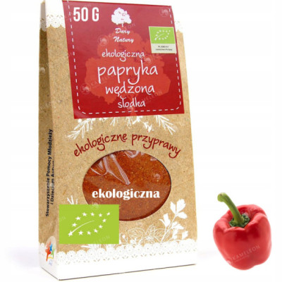 Dary Natury PAPRYKA WĘDZONA SŁODKA ekologiczna 50g