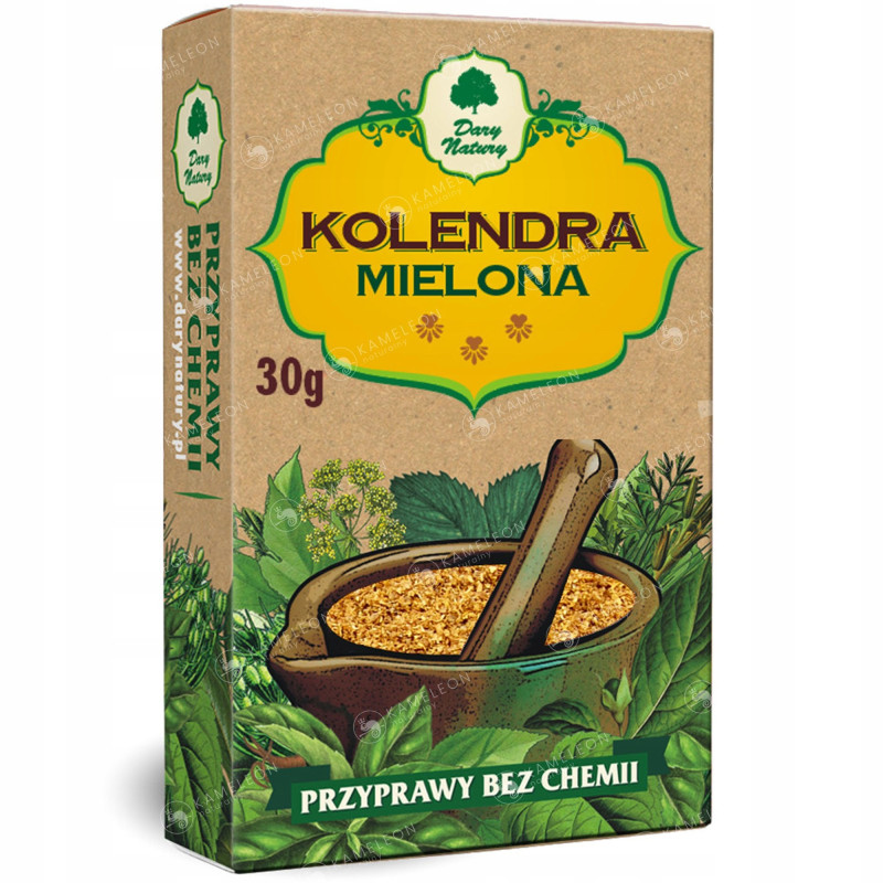 KOLENDRA mielona przyprawa BEZ CHEMII 30g DARY NATURY