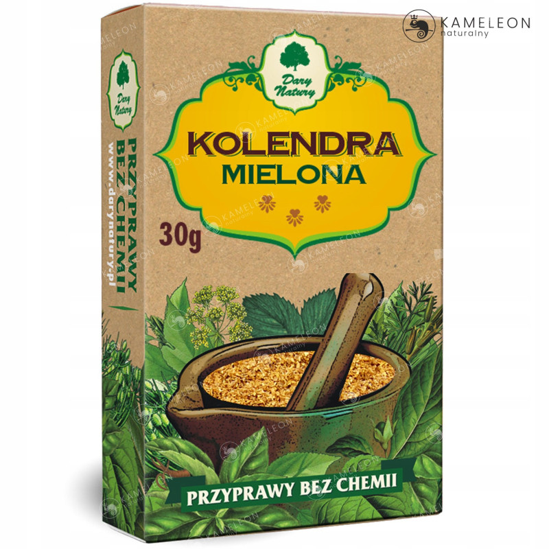 KOLENDRA mielona przyprawa BEZ CHEMII 30g DARY NATURY