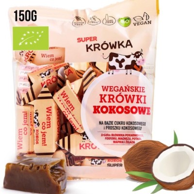 Eko KRÓWKI WEGAŃSKIE KOKOSOWE KOKOS BEZ GLUTENU LAKTOZY