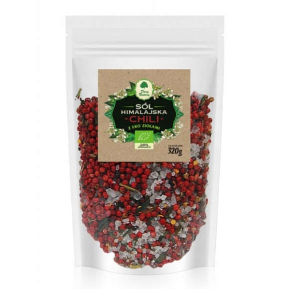 SÓL HIMALAJSKA CHILI z ziołami EKO 320g uzupełniacz do młynka Dary Natury