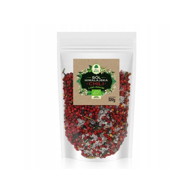SÓL HIMALAJSKA CHILI z ziołami EKO 320g uzupełniacz do młynka Dary Natury