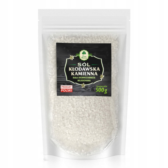 SÓL KŁODAWSKA BIAŁA 500g 0,5KG DARY NATURY biopierwiastki MIKROELEMENTY !!