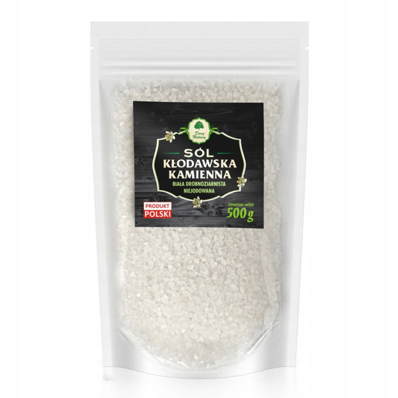 SÓL KŁODAWSKA BIAŁA 500g 0,5KG DARY NATURY biopierwiastki MIKROELEMENTY !!