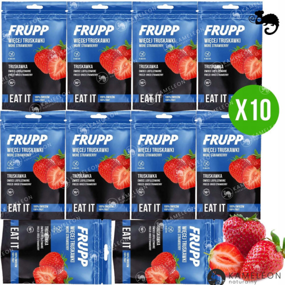 FRUPP Zdrowa TRUSKAWKA LIOFILIZOWANA 13g Celiko FRUPP Zdrowa TRUSKAWKA LIOFILIZOWANA 13g Celiko