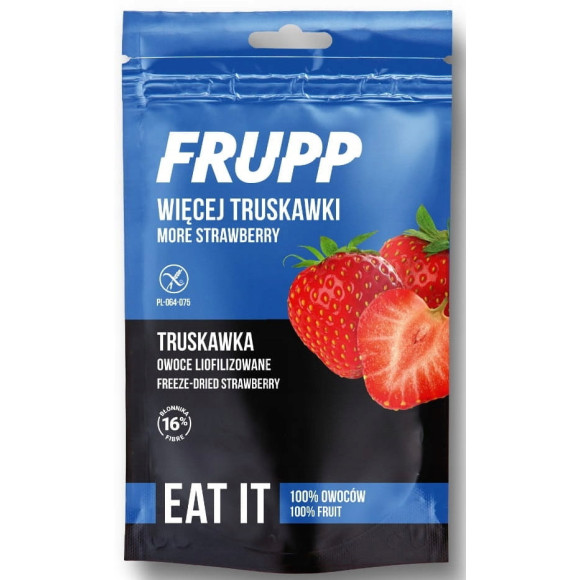 FRUPP Zdrowa TRUSKAWKA LIOFILIZOWANA 13g Celiko FRUPP Zdrowa TRUSKAWKA LIOFILIZOWANA 13g Celiko