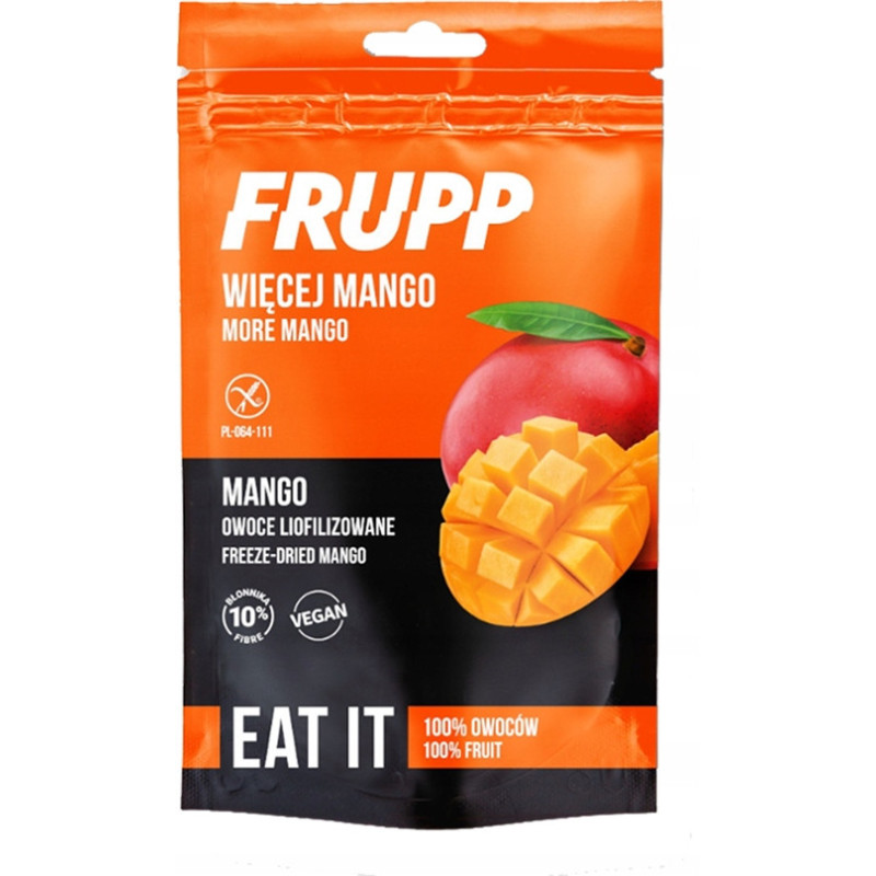 10x FRUPP OWOCE LIOFILIZOWANE TRUSKAWKA MALINA BORÓWKA ANANAS MANGO Celiko