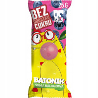 Bakalland BE RAW KIDS BATON BATONIK dla dzieci GUMA BALONOWA 25g bez cukru