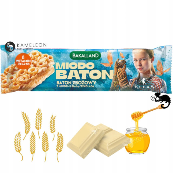 BAKALLAND MIODO CHRUPO I CHOCO BATON ZBOŻOWY Akademia Pana Kleksa mix 3 szt BAKALLAND MIODO CHRUPO I CHOCO BATON ZBOŻOWY Akademia Pana Kleksa mix 3 szt