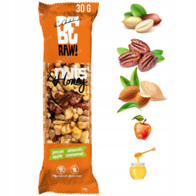BATON BERAW NUTS & HONEY BAR orzechy pekan 30g