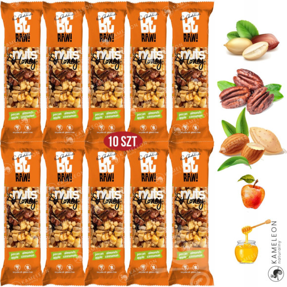 BATON BERAW NUTS & HONEY orzechy pekan migdały BATON BERAW NUTS & HONEY orzechy pekan migdały