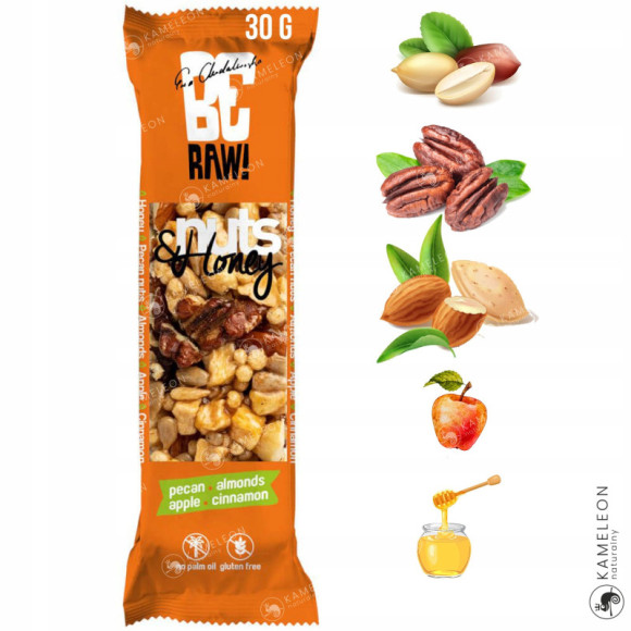 BATON BERAW NUTS & HONEY orzechy pekan migdały BATON BERAW NUTS & HONEY orzechy pekan migdały