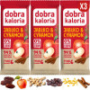 BATON JABŁKO & CYNAMON 3x35g 105g WEGE 6 składników BEZ CUKRU DOBRA KALORIA