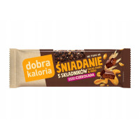 BATON śniadanie OWIES + MIÓD + GORZKA CZEKOLADA + ORZECHY 40g DOBRA KALORIA