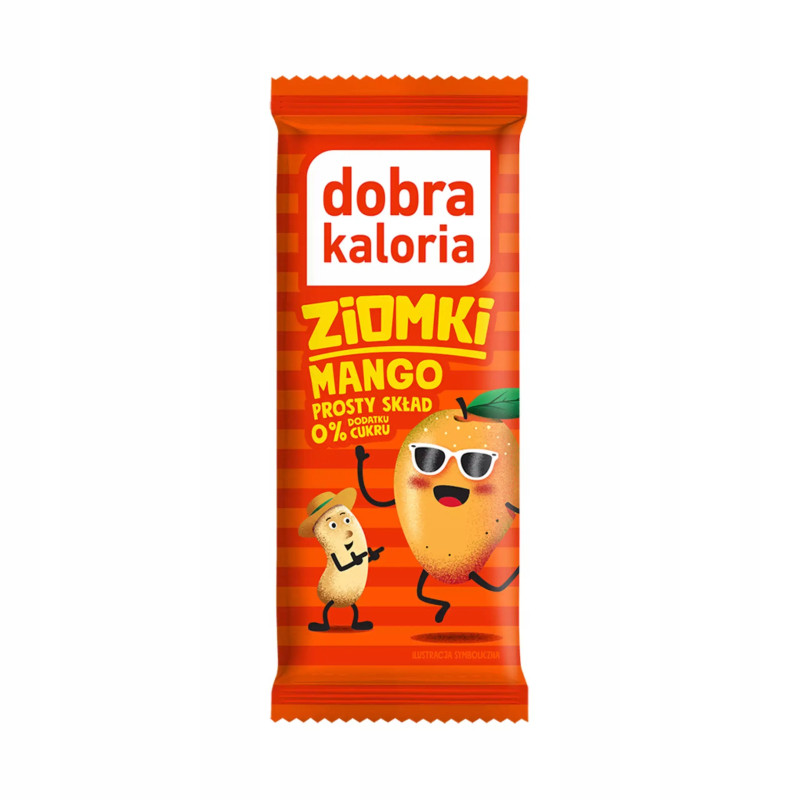 BATON ZIOMKI 32g MANGO NERKOWIEC bez cukru Prosty Skład DOBRA KALORIA