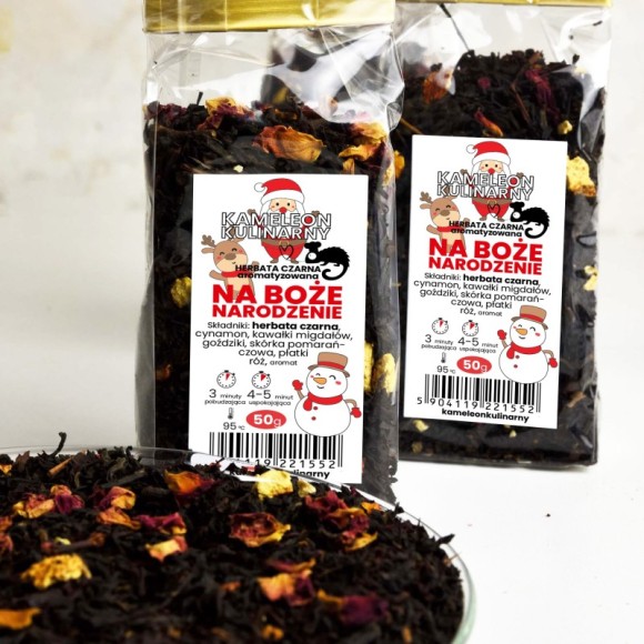 KAMELEON KULINARNY HERBATA CZARNA aromatyzowana NA BOŻE