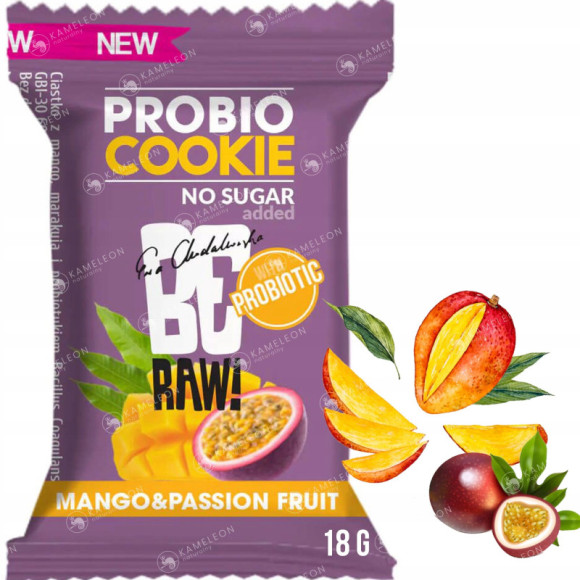 BE RAW! PROBIO COOKIE MANGO 18g ciastko probiotyk BE RAW! PROBIO COOKIE MANGO 18g ciastko probiotyk