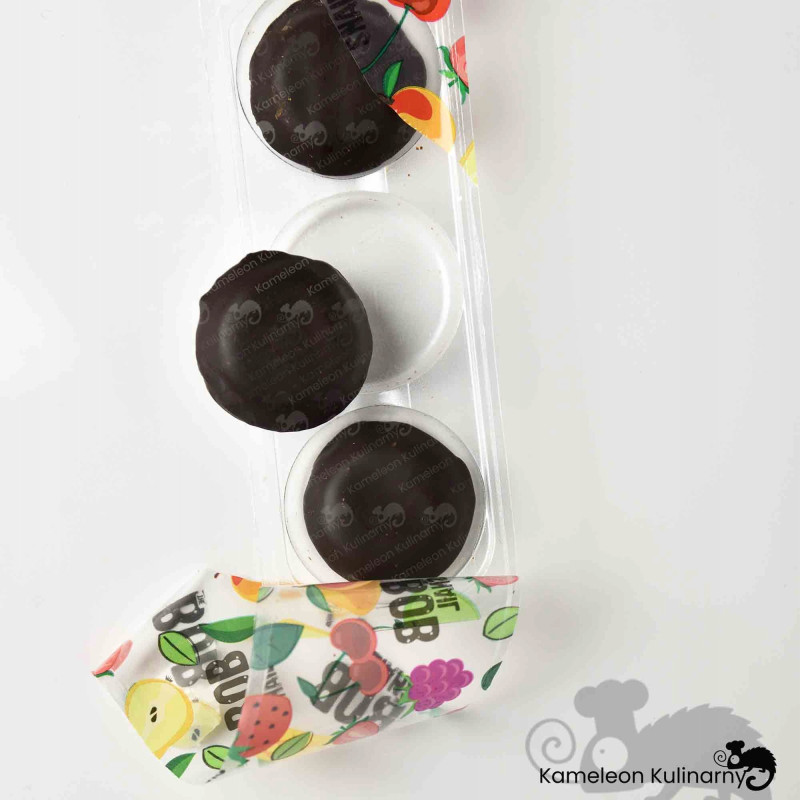 BOB SNAIL CHOCO Kids PRZEKĄSKA OWOCOWA W CZEKOLADZIE 30G 4szt MIX SMAKÓW