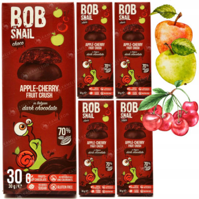 BOB SNAIL PRZEKĄSKA JABŁKO-WIŚNIA CZEKOLADA 30G x5