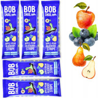 BOB SNAIL PRZEKĄSKA OWOCOWA bez dodatku cukru JABŁKO-GRUSZKA-BORÓWKA 14g x5