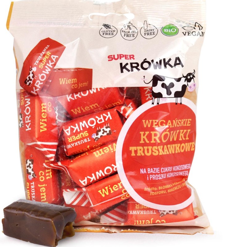 ME GUSTO KRÓWKI WEGAŃSKIE TRUSKAWKOWE BEZ GLUTENU LAKTOZY