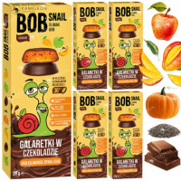 BOBSNAIL PRZEKĄSKA OWOCOWA GALARETKA JABŁKO MANGO DYNIA CHIA CZEKOLADA 27x5