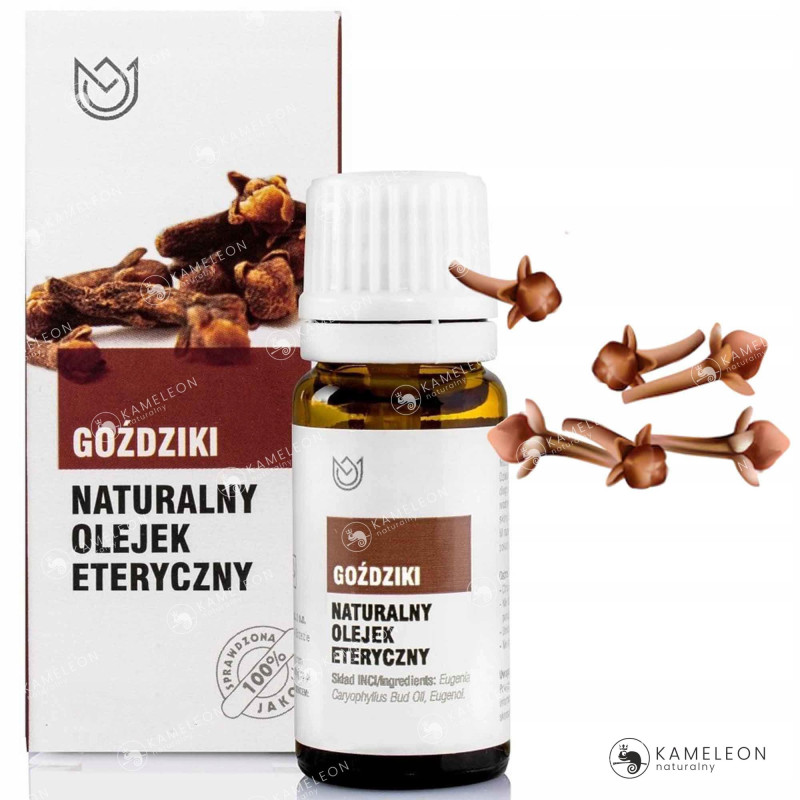 NATURALNY OLEJEK ETERYCZNY GOŹDZIK GOŹDZIKI GOŹDZIKOWY 10ml