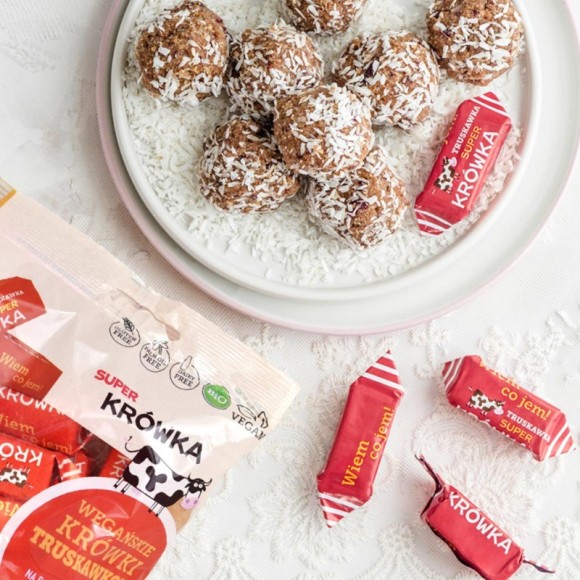 ME GUSTO KRÓWKI WEGAŃSKIE TRUSKAWKOWE BEZ GLUTENU LAKTOZY