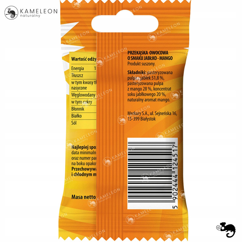 BUNNY NINJA przekąska owocowa MIX SMAKÓW Truskawka Mango Porzeczka x15 225G