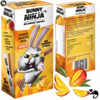 BUNNY NINJA przekąska PAŁECZKI OWOCOWE 5szt bez dodatk cukru smak MANGO 50G