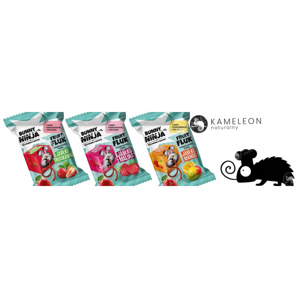 BUNNY NINJA przekąska PAŁECZKI OWOCOWE 5szt bez dodatk cukru smak MANGO 50G BUNNY NINJA przekąska PAŁECZKI OWOCOWE 5szt bez dodatk cukru smak MANGO 50G