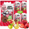 BUNNY NINJA rolls zakręcona przekąska BEZ CUKRU JABŁKO BANAN TRUSKAWKA 5szt