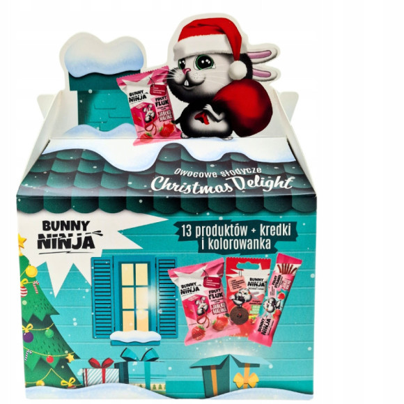 BUNNY NINJA ŚWIĄTECZNY ZESTAW ŚWIĘTA CHRISTMAS PRZEKĄSKA OWOCOWA 13szt x 9! BUNNY NINJA ŚWIĄTECZNY ZESTAW ŚWIĘTA CHRISTMAS PRZEKĄSKA OWOCOWA 13szt x 9!