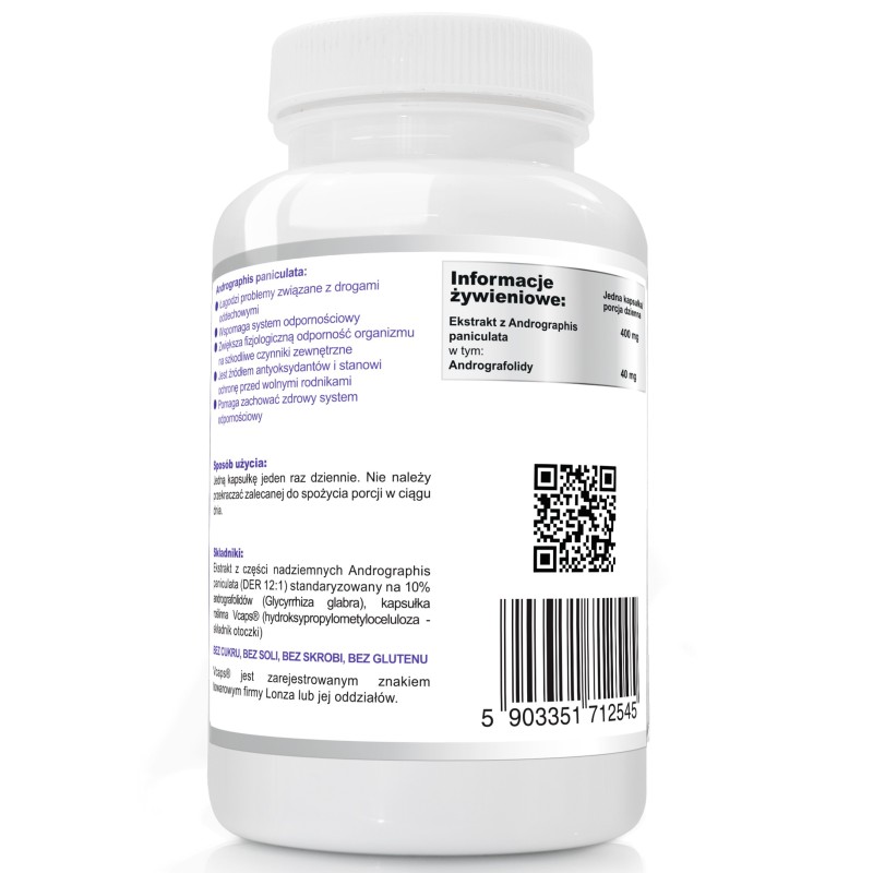 Wish ANDROGRAPHIS 10% ekstrakt 400MG 60kaps wsparcie