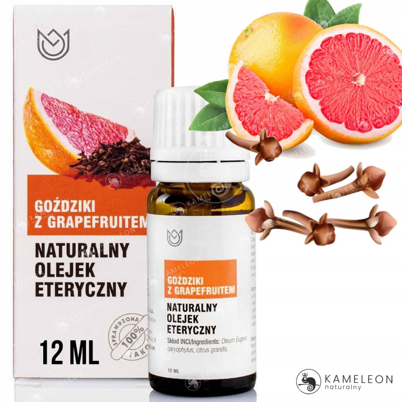 NATURALNY OLEJEK ETERYCZNY GOŹDZIKI Z GRAPEFRUITEM 12ml